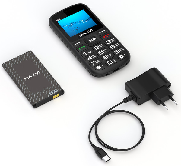 Изображение товара Мобильный телефон Maxvi B201 (черный)