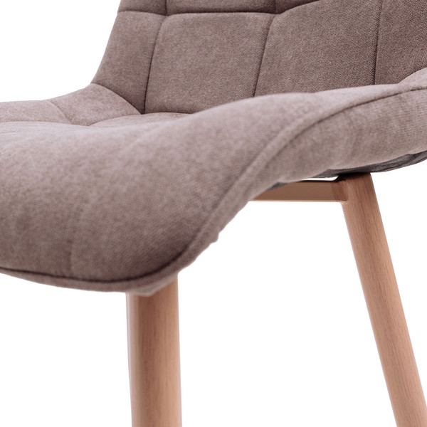 Изображение товара Стул AksHome Fred (серая ткань 1701-27/дуб)