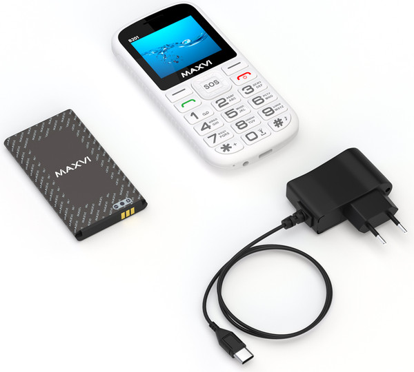 Изображение товара Мобильный телефон Maxvi B201 (белый)