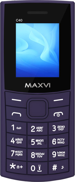 Изображение товара Мобильный телефон Maxvi C40 (фиолетовый)