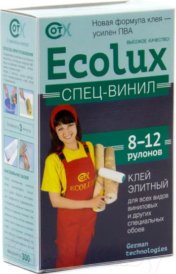 Изображение товара Клей для обоев Ecolux Спец-винил (300г)