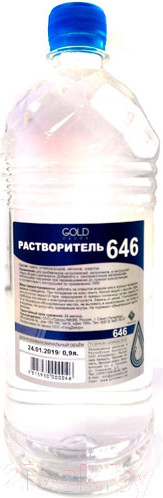 Изображение товара Растворитель GoldDecor 646 ПЭТ (900мл)