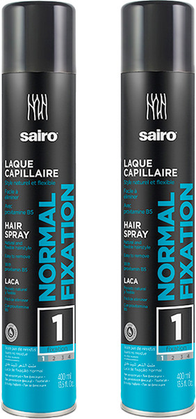 Изображение товара Лак для укладки волос Sairo Normal Fixation Hair Spray (2x400мл)