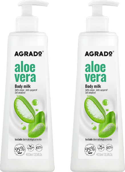 Изображение товара Молочко для тела Agrado С экстрактом Алоэ Вера (2x400мл)