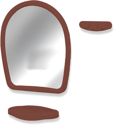 Изображение товара Комплект мебели для ванной Белпласт Белпласт 21 / с494-2830 (вишневый)