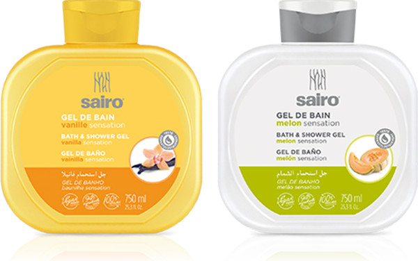 Изображение товара Набор косметики для тела Sairo Гель для душа Дыневая сенсация+гель для душа Ванильная сенсация (2x750мл)