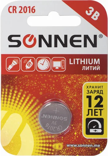 Изображение товара Батарейка Sonnen CR2016