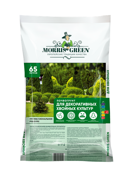 Изображение товара Грунт для растений Morris Green Для декоративных хвойных культур (65л)