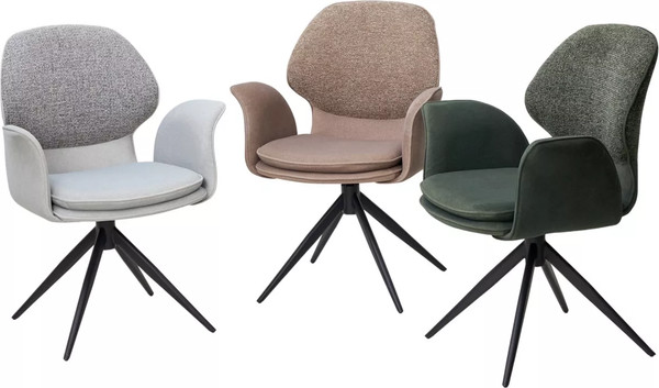 Изображение товара Стул M-City Lenne / 626M05891 (серый/Milan 450, ткань/Mohair 151, ткань/черный)