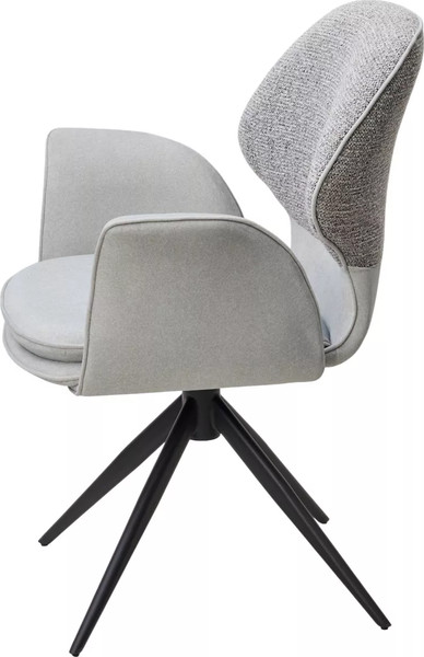 Изображение товара Стул M-City Lenne / 626M05891 (серый/Milan 450, ткань/Mohair 151, ткань/черный)