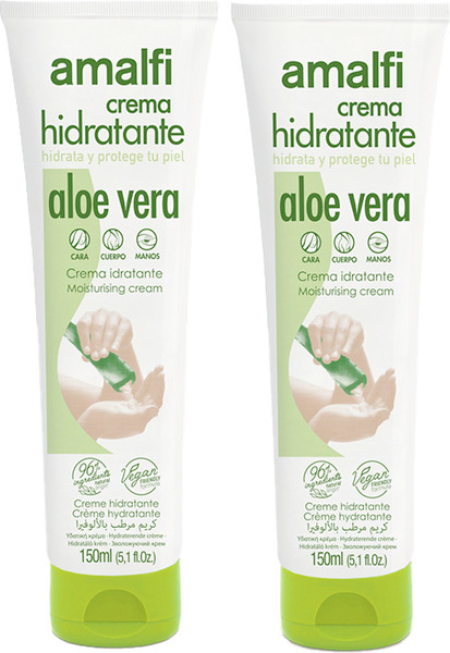Изображение товара Крем для тела Amalfi Универсальный увлажняющий с алоэ вера (2x150мл)
