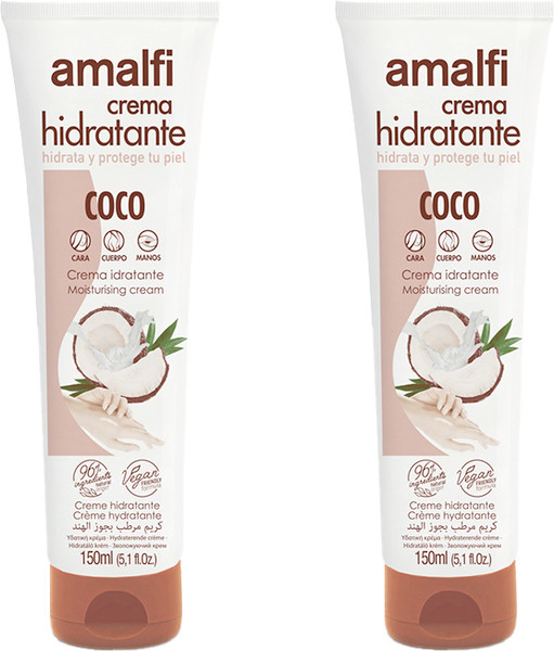 Изображение товара Крем для тела Amalfi Универсальный увлажняющий Кокос (2x150мл)