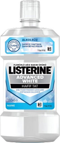 Ополаскиватель для полости рта Listerine Advanced White Экспертное отбеливание (250мл)