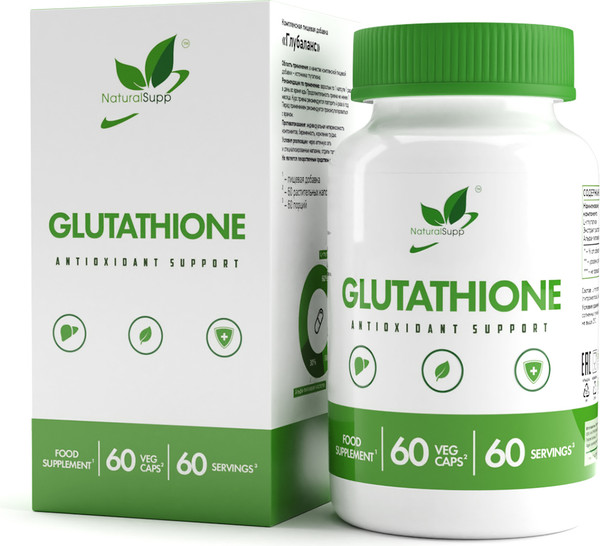 Изображение товара Пищевая добавка NaturalSupp Глутатион VEG (60 капсул)