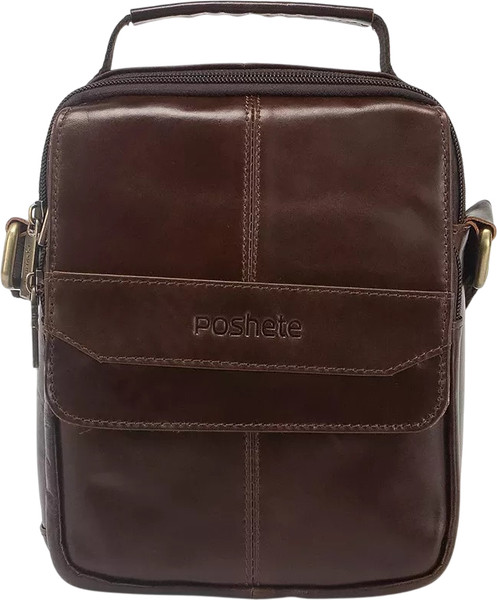 Изображение товара Сумка Poshete 196-9148-64-DBW (темно-коричневый)