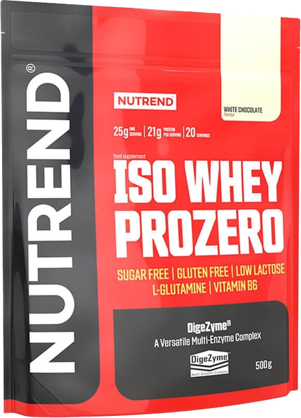 Изображение товара Протеин Nutrend Iso Whey Prozero (500г, белый шоколад)