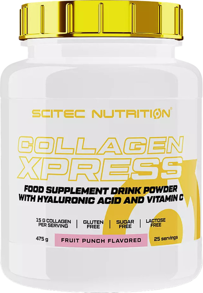 Изображение товара Коллаген Scitec Nutrition Collagen Xpress (475г, фрукт.пунш)