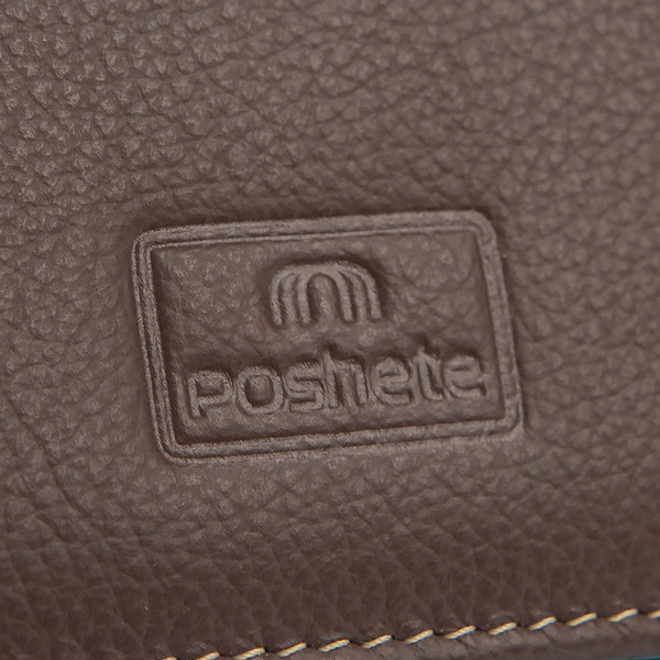 Изображение товара Портмоне Poshete 861-9821-NCF (синий/кофе)