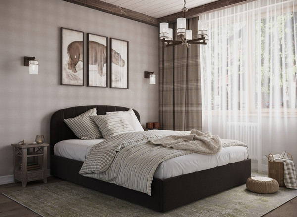 Изображение товара Двуспальная кровать Moon Family 1262 / MF012243