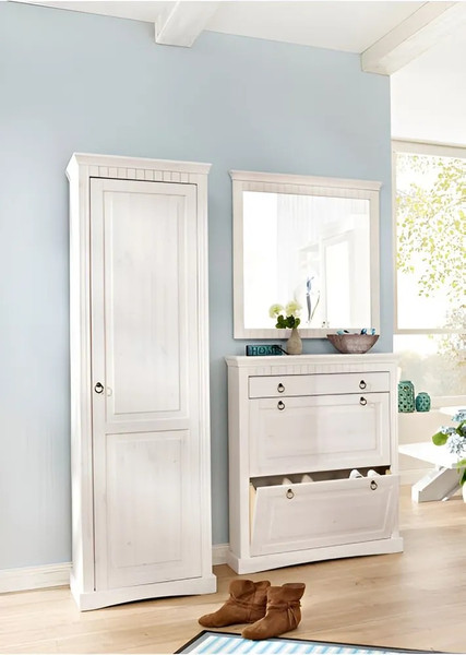 Изображение товара Тумба для обуви Dipriz Неаполь / Д.7111-02 (белый воск)