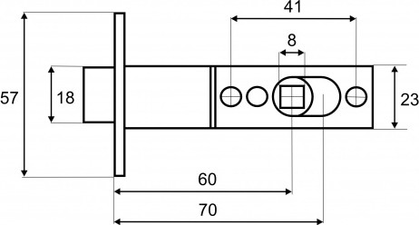 Изображение товара Защелка врезная Vettore C-07B 107 Knob (золотистый)