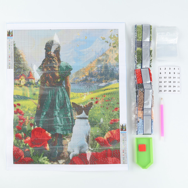 Изображение товара Набор алмазной вышивки Школа талантов Изумрудная фантазия / 10656196