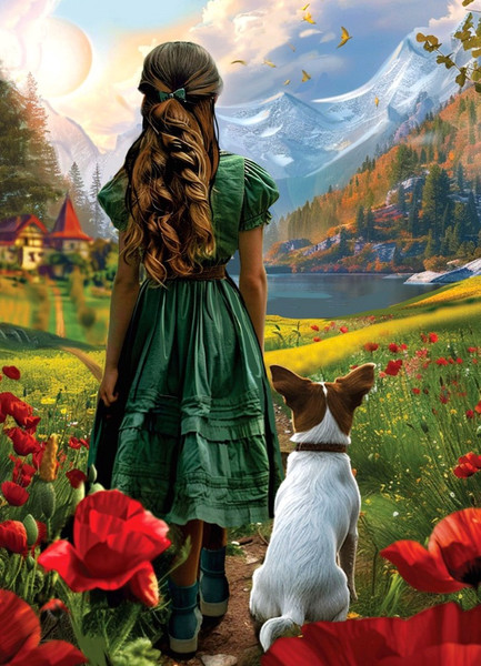 Изображение товара Набор алмазной вышивки Школа талантов Изумрудная фантазия / 10656196