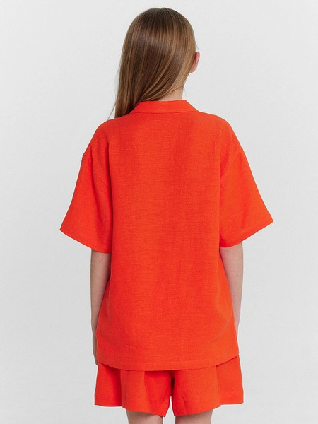 Изображение товара Рубашка детская Mark Formelle 117930 (р.128-64, оранжевый)
