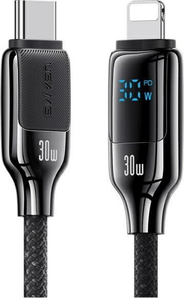 Изображение товара Кабель Usams HX Series SJ741 Type-C-Lightning (1.2м, черный)