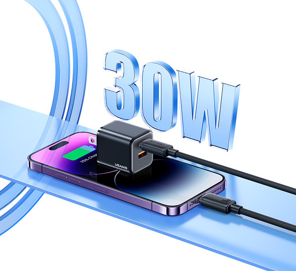 Изображение товара Кабель Usams KY Series US-SJ697 Type-C-Lightning (2м, белый)