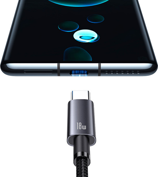 Изображение товара Кабель Usams Sufeng US-SJ666 Type-C (2м, черный)