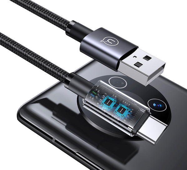 Изображение товара Кабель Usams Sufeng US-SJ666 Type-C (2м, черный)