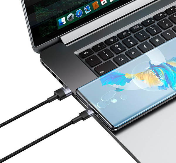 Изображение товара Кабель Usams SY Series SJ718 Type-C (1.2м, черный)