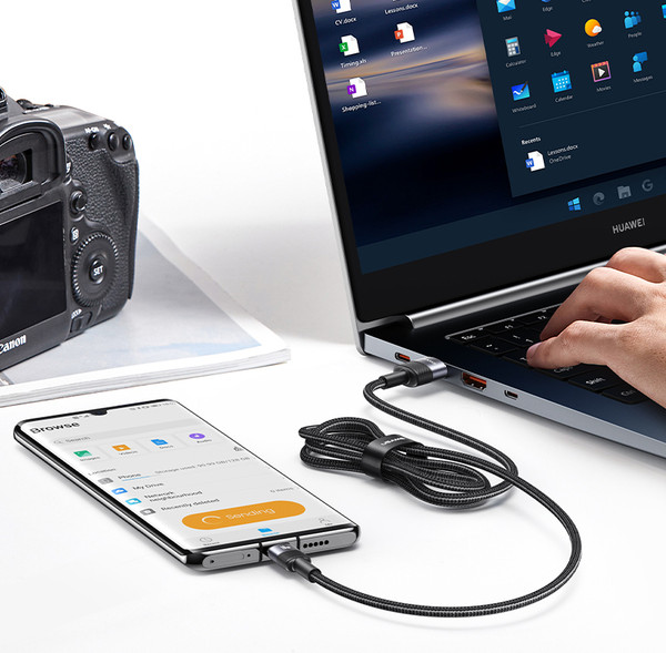 Изображение товара Кабель Usams SY Series SJ718 Type-C (1.2м, черный)