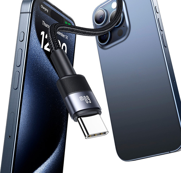 Изображение товара Кабель Usams SY Series SJ724 Type-C-Type-C (1.2м, черный)