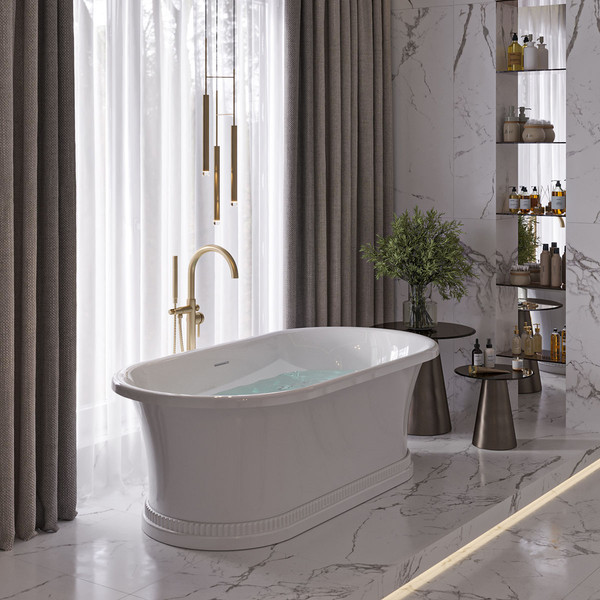 Изображение товара Ванна из искусственного камня Belux Сиртаки ВСР-1750 (18, белый матовый)