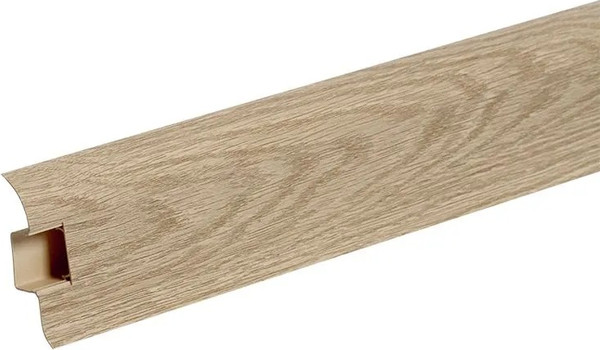 Изображение товара Плинтус Ideal Классик 216 Дуб сафари 55мм с центральной планкой (2.2м)