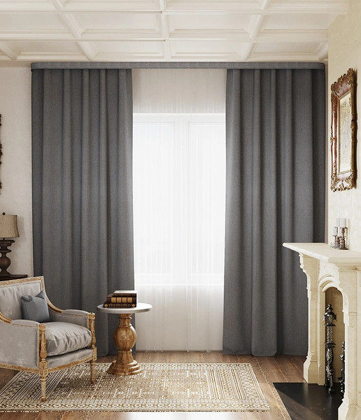 Изображение товара Штора LEGRAND Данди 180x280 / 58120258 (угольный)