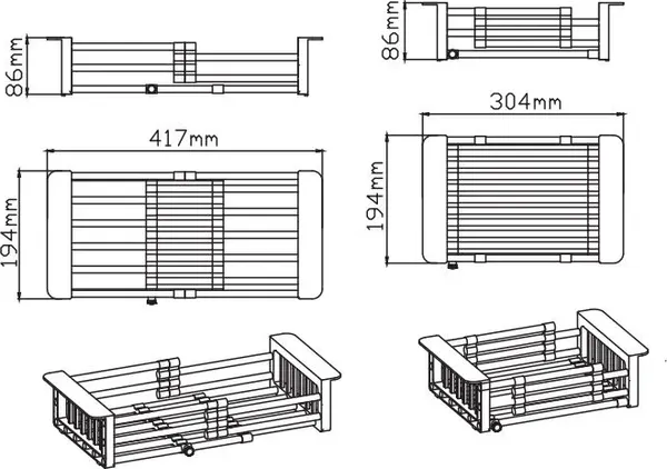 Изображение товара Коландер для мойки Diadonna Д01A