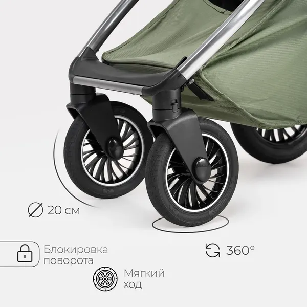 Изображение товара Детская универсальная коляска Tomix Adele 2 в 1 / S760/2 (оливковый)