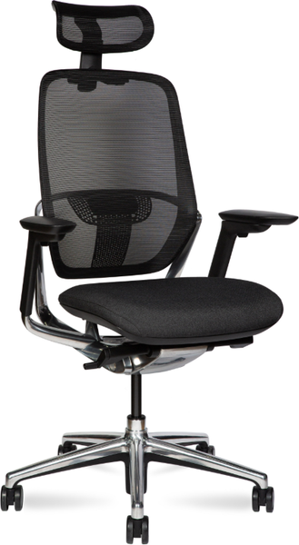 Изображение товара Кресло офисное Norden Hertz / HN01TDA-D01 (черный, сетка/черный, пластик/алюминий, база)