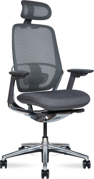 Изображение товара Кресло офисное Norden Hertz / HN01TDA-D03 (серый, сетка/черный, пластик/алюминий, база)