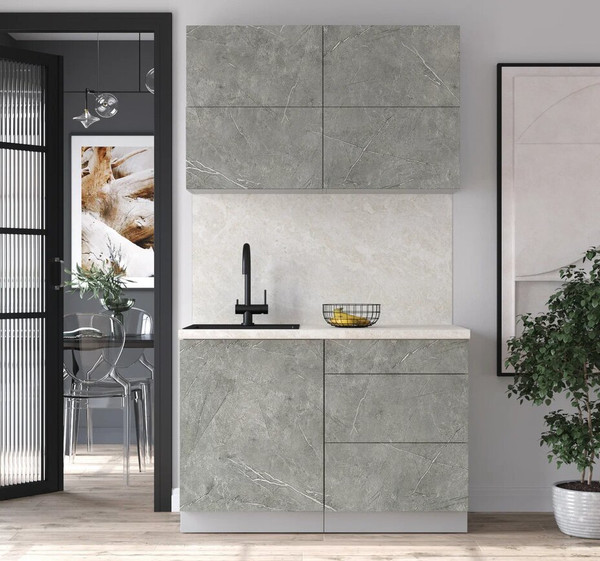 Изображение товара Кухонный гарнитур Интерлиния Мила Шато 1.2А (керамика/керамика/опал светлый)