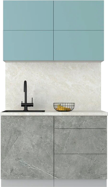 Изображение товара Кухонный гарнитур Интерлиния Мила Шато 1.2А (океан/керамика/опал светлый)