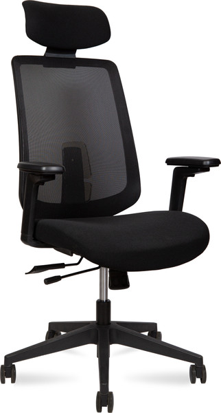 Изображение товара Кресло офисное Norden Miller / LF2452A (черный, пластик/черный, ткань/черный, сетка)