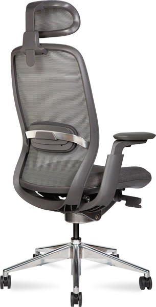 Изображение товара Кресло офисное Norden Tesla Aluminium / NX01TDA-D03 (серый, сетка/серый, ткань/алюминий, база)