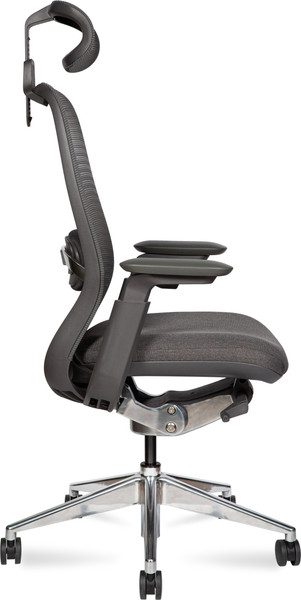 Изображение товара Кресло офисное Norden Tesla Aluminium / NX01TDA-D03 (серый, сетка/серый, ткань/алюминий, база)