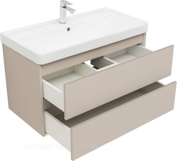 Изображение товара Тумба под умывальник Aquanet Вега 2.0 90 / 337944 (бежевый)