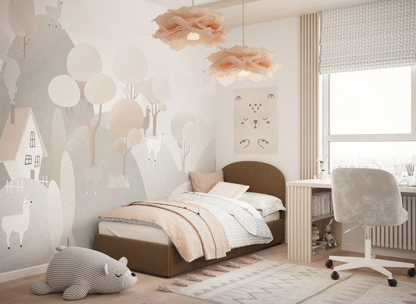 Изображение товара Односпальная кровать Moon Family 1262 / MF012254