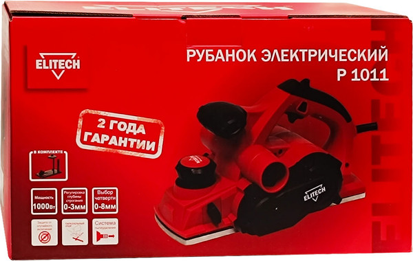 Изображение товара Электрорубанок Elitech Р 1011 / 204518